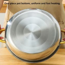 TAIMASI [10pcs Stainless Steel Pot Set] 10pcs Stainless Steel Pot Set, Multi-Size Cooking Pots With 5 POTS + 5 LIDS | Deep Stock Pot, Suitable For Home And Restaurant Cooking, Soups, Hot Pots, Noodles, Pasta, Seafood Soups Christmas Thanksgiving Kitchen
