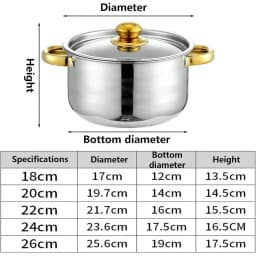 TAIMASI [10pcs Stainless Steel Pot Set] 10pcs Stainless Steel Pot Set, Multi-Size Cooking Pots With 5 POTS + 5 LIDS | Deep Stock Pot, Suitable For Home And Restaurant Cooking, Soups, Hot Pots, Noodles, Pasta, Seafood Soups Christmas Thanksgiving Kitchen