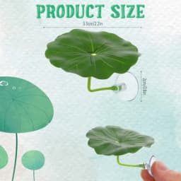 3 Pcs Betta Fish Leaf Hammock for Aquarium Decoration, Green Plastic Resting Spot with Suction Cup, Practical Breeding and Rest
