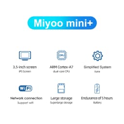 MIYOO Mini Plus Portable Retro Handheld Game Console 3.5" Screen V2 Mini+ IPS Screen Classic Video Game Console Linux System Children's Gift