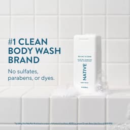 Native Body Wash Sea Salt Cedar 3oz Sulfate Paraben Free Travel Size Moisturizing Normal Skin