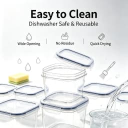 24‑Pack Airtight Food Storage Containers with Grey Lids, BPA‑Free Stackable Plastic Kitchen Pantry Organizer for Dry Food Flour Rice Pasta Cereal, Come with 24 Chalkboard Labels & Marker