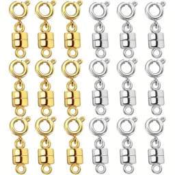 18pcs Magnetic Necklace Clasps and Closures Bracelet Converter Clasp,Suitable for Necklaces Chain Extender
