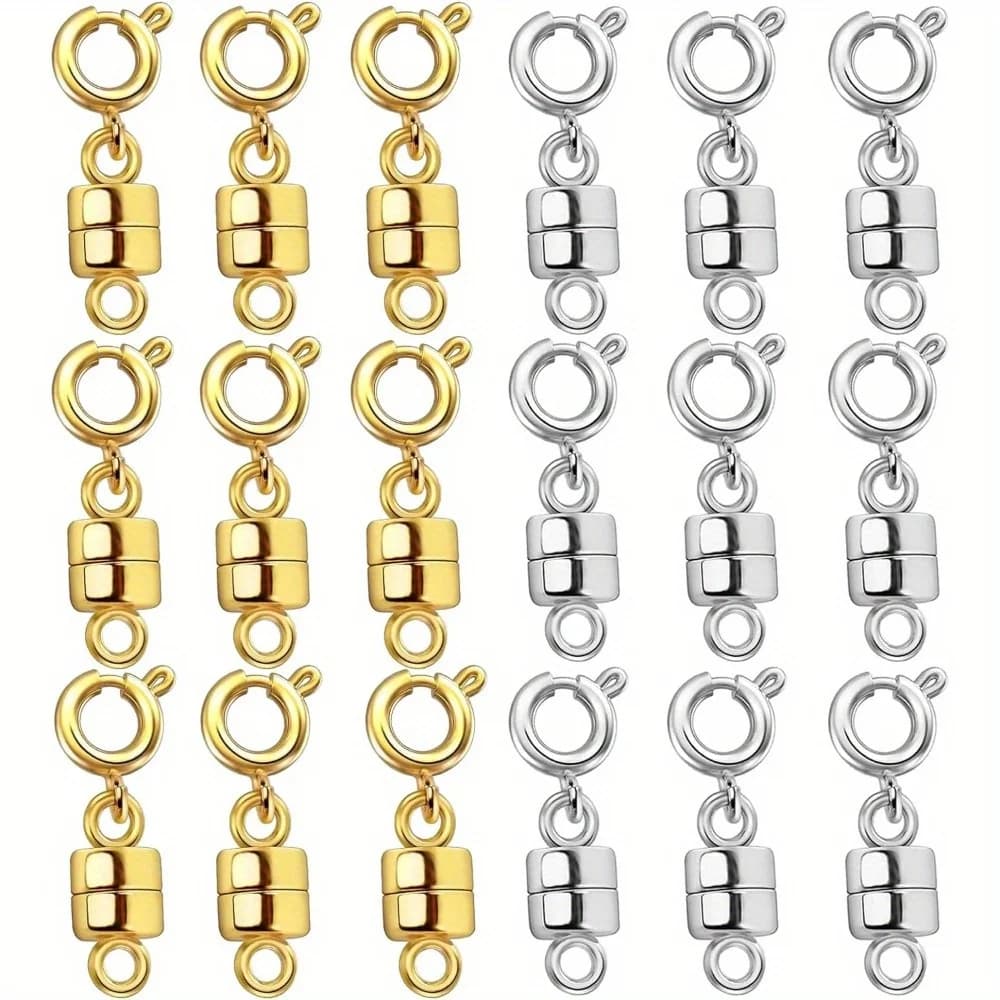 18pcs Magnetic Necklace Clasps and Closures Bracelet Converter Clasp,Suitable for Necklaces Chain Extender