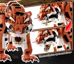 1650Pcs King Tiger Building Blocks Set, Jungle King Creative Desktop Decor, Christmas Birthday Gift for Adults