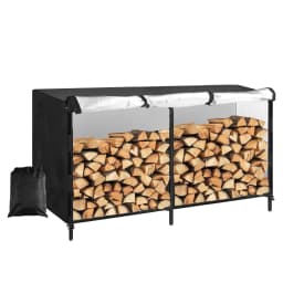 Waterproof Firewood Rack Cover Outdoor Firewood Log Rack Cover Fireplace Wood Storage Heavy Duty Wood Holder Cover for Indoor and Outdoor