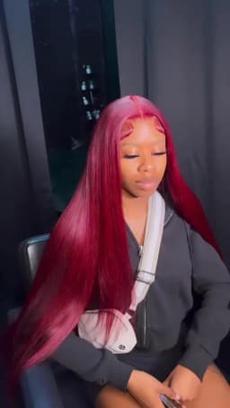HD 13x6 Lace Frontal Wigs 99J Burgundy Straight Human Hair 13x4 Lace Front Wigs Pre-Pre plucked Red Wine Colored Human Hair Wigs for Women
