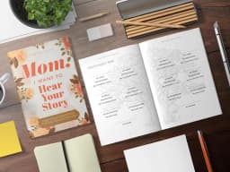 Mom I Want to Hear Your Story Mother's Day Gift Memories Journal Elegantly Designed Inspirational Family Journal with Life Prompts