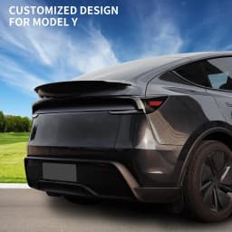 Spoiler for 2025 2026 2027 Tesla Model Y Juniper Rear Spoiler Wing ABS OEM Rear Trunk Lip Sporty Appearance for Tesla Model Y Juniper (Standard & Premium) Accessories Not for Model Y L