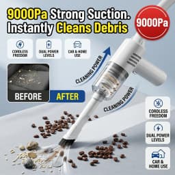 Portable Mini Wireless Vacuum Cleaner USB Rechargeable High Power Handheld Vacuum For Auto Car Home Desktop Computer Dust Cleaning