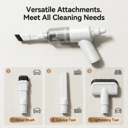 Portable Mini Wireless Vacuum Cleaner USB Rechargeable High Power Handheld Vacuum For Auto Car Home Desktop Computer Dust Cleaning