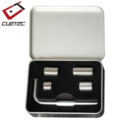Cuetec Acueweight Pool Cue Weight Bolts, 4 Pack Replacement Cue Weights 0.3oz/0.5oz/1.0oz/1.5oz, Professional Billiard Cue