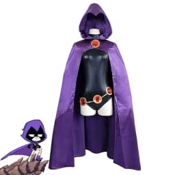 Anime Dark Magic Witch Cosplay costume cosplay Gothic hooded cape and purple cape elegant costumes for comic conventions Halloween fantasy camouflage