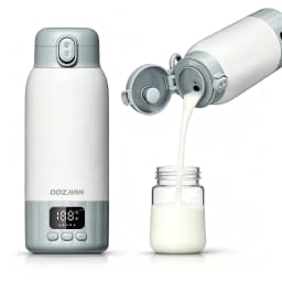 500ml Electric Heating Thermos Cup LED Display Temperature Control Portable Water Kettle Baby Milk Warmer For Home Trave
