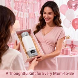 500ml Electric Heating Thermos Cup LED Display Temperature Control Portable Water Kettle Baby Milk Warmer For Home Trave