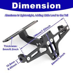 License Plate Holder Bracket Rear Tail Tidy Fender Eliminator ZX-14R ZZR1400 KTM 390 Duke Suzuki SV650 SV1000 For Kawasaki
