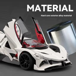 Large 1/18 scale Apollo EVO car model Metal die cast supercar adult collectible ornaments for boys birthday gifts