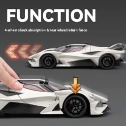 Large 1/18 scale Apollo EVO car model Metal die cast supercar adult collectible ornaments for boys birthday gifts