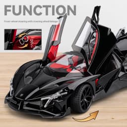 Large 1/18 scale Apollo EVO car model Metal die cast supercar adult collectible ornaments for boys birthday gifts