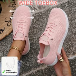 Women's Wide Toe Box Casual Sports Shoes, Low Top Round Toe Thick Sole Lace Up All Season Sneakers, Green White Black Available, for Daily Commute Students Office Workers Shopping Sports