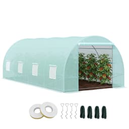 20X10X7 Feet Heavy-Duty Walk-In Greenhouse for Outdoor Plant and Vegetable Cultivation
