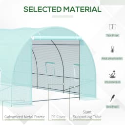 20X10X7 Feet Heavy-Duty Walk-In Greenhouse for Outdoor Plant and Vegetable Cultivation
