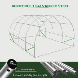 20X10X7 Feet Heavy-Duty Walk-In Greenhouse for Outdoor Plant and Vegetable Cultivation