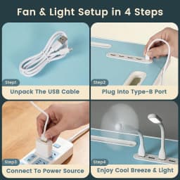 Oversized Foldable Laptop Desk Adjustable Wooden Bed Tray Table Portable Notebook Computer Stand with Cup Holder Drawer USB Fan Light Tiltable Lap Desk Space Saving Study Reading Table for Sofa Bed Students