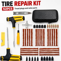 Car Motorcycle Tire Repair Kit Car Puncture Plug Tools Tyre Puncture Emergency for Tire Strips Stirring Glue Repair Tool Kit