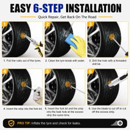 Car Motorcycle Tire Repair Kit Car Puncture Plug Tools Tyre Puncture Emergency for Tire Strips Stirring Glue Repair Tool Kit
