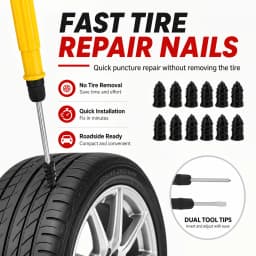 Car Motorcycle Tire Repair Kit Car Puncture Plug Tools Tyre Puncture Emergency for Tire Strips Stirring Glue Repair Tool Kit
