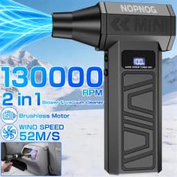 Car Air Duster Vacuum Cleaner Electric Dust Collector Leaf Blower Turbo Fan Cleaning Tools Hair Dryer Auto Accessories for Truck RV SUV Universal