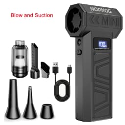 Car Air Duster Vacuum Cleaner Electric Dust Collector Leaf Blower Turbo Fan Cleaning Tools Hair Dryer Auto Accessories for Truck RV SUV Universal