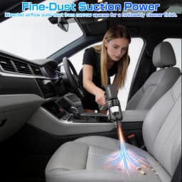 Car Air Duster Vacuum Cleaner Electric Dust Collector Leaf Blower Turbo Fan Cleaning Tools Hair Dryer Auto Accessories for Truck RV SUV Universal