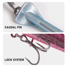 KINGDOM Jointed Pencil Lure Saltwater Fishing Bait, 255mm 33g Sinking Swimbait Hard Lure with Multi Jointed Body & Realistic Action, Long Casting Bait for Striped Bass Snook Tarpon Redfish