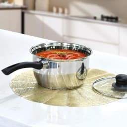 6Pcs Stainless Steel Pot Set Triply Bottom Sauce Pan with Lid 1QT 2QT 3QT Kitchen Cooking Cookware Set