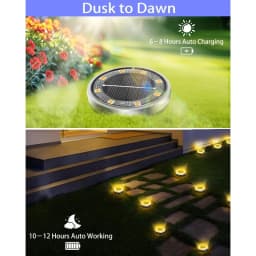 New Outdoor Waterproof Solar Lamp, 8 Strings, Thickened Stainless Steel Floor Lamp, Solar Garden Lamp, Suitable for Landscape Lighting in Gardens, Paths, Lawns, Yards, Terraces, Driveways and Walkways, Warm White Light.