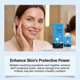 GHK-Cu Copper Peptide Face Serum with Hyaluronic Acid Anti-Aging Moisturizer Fine Lines Firming Skin Elasticity Hydrating Facial Serum