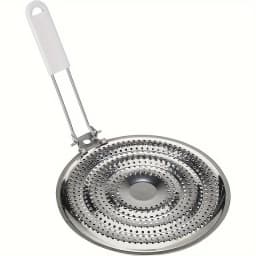 1Pc Stainless Steel Pot Rack Thermal Conductive Kitchen Storage Rack Thickened Round Tube Double-layer Household Pot Mat Special for Storing Frying Pans