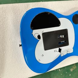 Electric Guitar Graphic Bright Blue Floyd Rose Tremolo US Warehouse Alder Body Rosewood Fretboard Christmas Gift Free Shipping