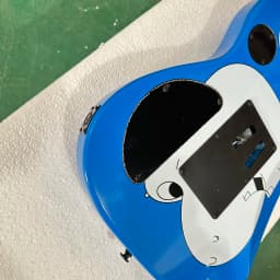Electric Guitar Graphic Bright Blue Floyd Rose Tremolo US Warehouse Alder Body Rosewood Fretboard Christmas Gift Free Shipping