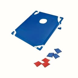 Portable Outdoor Bean Bag Toss Game Set with 12 Pcs Bean Bags, Red & Blue Cornhole Boards, Gift Box Packaging, for Camping Backyard Indoor Party Beach, Ideal Holiday Gift & Party Supplies