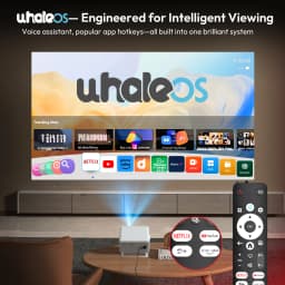 XGODY N6 Pro 700 ANSI Lumens Smart Projector, Netflix Licensed, Prime Video & YouTube Supported, Native 1080P FHD with HDR10, Auto Focus & Auto Screen Alignment, Wi-Fi 6 & Bluetooth 5.4, Home Theater LED Projector for Indoor & Outdoor Entertainment