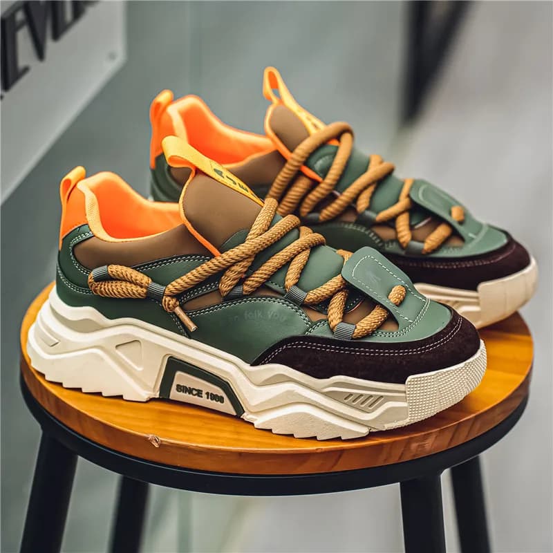 Men's shoes, all-season casual shoes, versatile thick-soled sports shoes, dad shoes