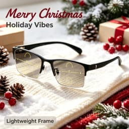 1 piece of men's and women's reading glasses, men's business half-frame reading glasses, gentleman's simple half-frame optical frames, lenses, indoor office, outdoor travel, men's portable reading glasses, Christmas and Halloween gifts recommended