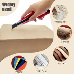 QYQRQF Retractable Box Cutter Heavy Duty Utility Knife Box Cutter Knife Metal Cutters for Cutting Cardboard Paper Leather (3pcs)