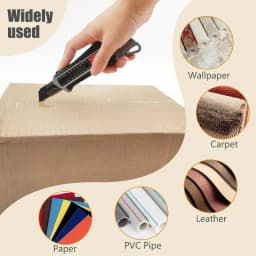 QYQRQF Retractable Box Cutter Heavy Duty Utility Knife Box Cutter Knife Metal Cutters for Cutting Cardboard Paper Leather (3pcs)