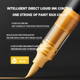 ENMY Acrylic Paint Markers Pen Soft Head Direct Liquid Graffiti Painting QuickDry Pigments Art Supplies for Felt