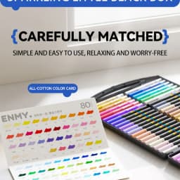 ENMY Acrylic Paint Markers Pen Soft Head Direct Liquid Graffiti Painting QuickDry Pigments Art Supplies for Felt
