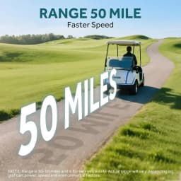OGRPHY 36V Lithium Golf Cart Battery, Built in Smart 200A BMS(1000A Peak Current), with Charger, Touch Monitor & Mobile APP, 4000+ Cycles Max 7.68kW Output, 70 Miles Range for Golf Cart